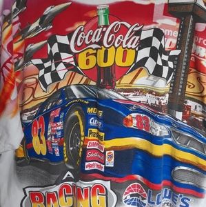 Vintage NASCAR coca cola 600 year 2000 t shirt all over t shirt